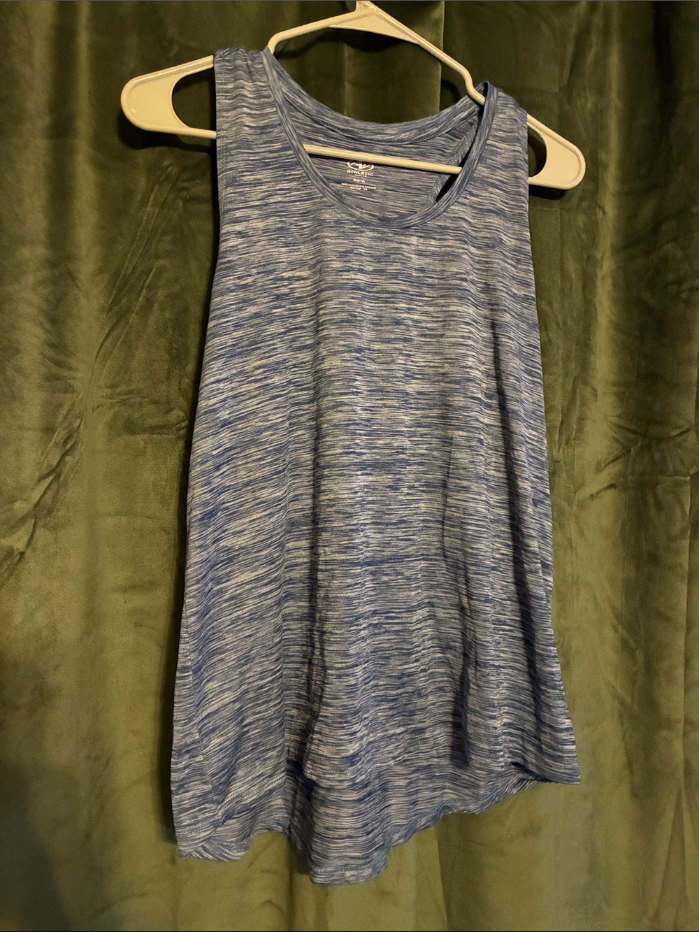 Athletic Works Blue Space-Dye Tank Top